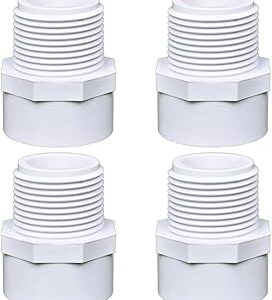 ADAPTADOR MACHO 1´´ PRESION SONACA PVC BLANCO