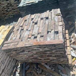 PIEDRA LAJA MARRON MIXTO PREMIUM CORTE RECTANGULAR